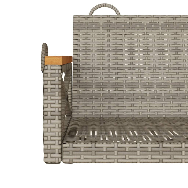 Hängebank 109X62X40 Cm Poly Rattan Grau