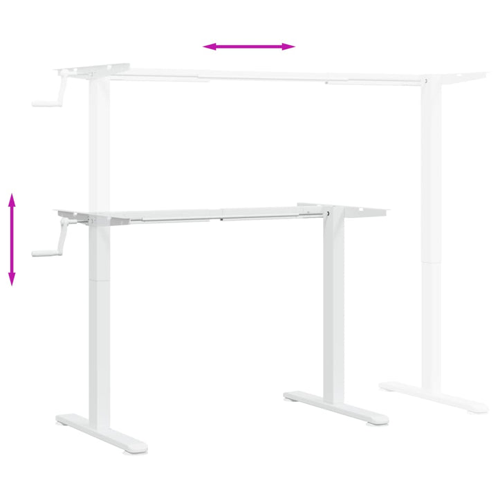 Gestell Für Sitz-Steh-Schreibtische (94-135)X60X(70-114)Cm