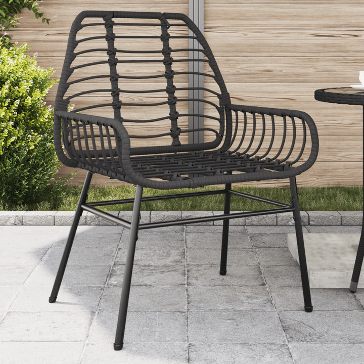 Gartenstühle 2 Stk. Poly Rattan