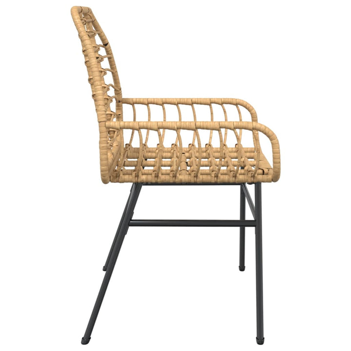 Gartenstühle 2 Stk. Poly Rattan