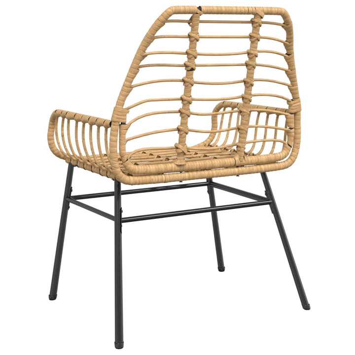 Gartenstühle 2 Stk. Poly Rattan