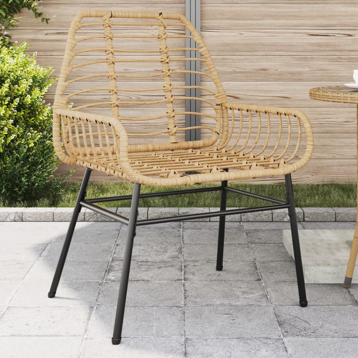 Gartenstühle 2 Stk. Poly Rattan