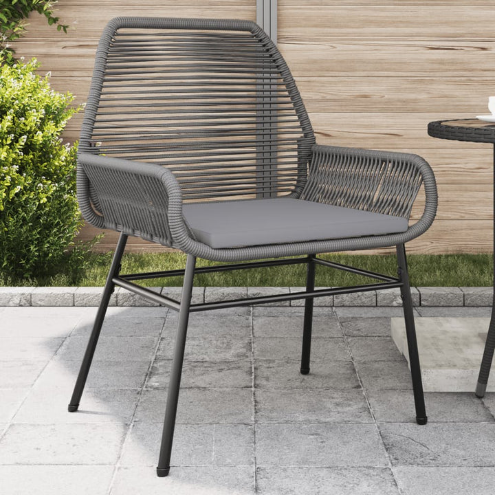 Gartenstühle 2 Stk. Mit Kissen Poly Rattan