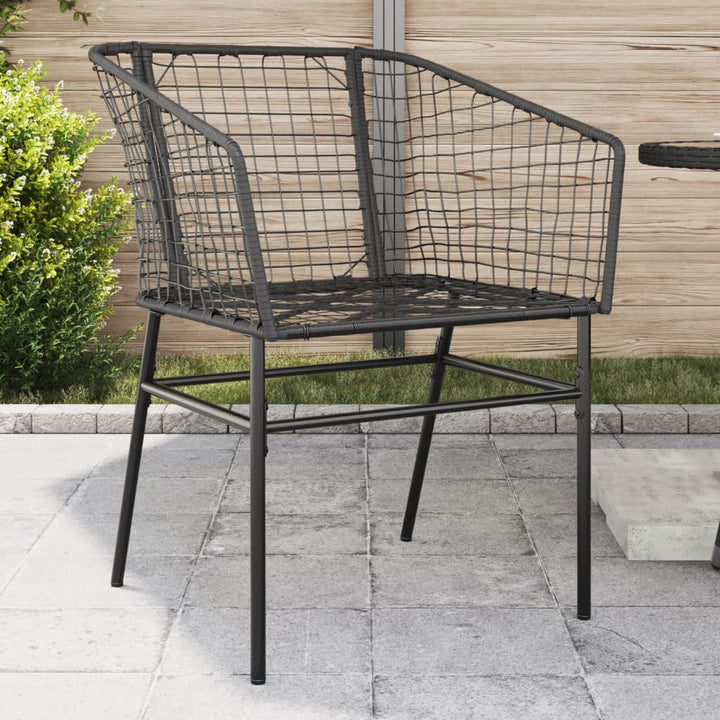 Gartenstühle 2 Stk. Poly Rattan