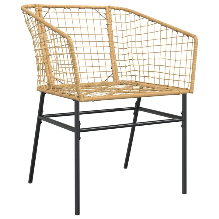 Gartenstühle 2 Stk. Poly Rattan