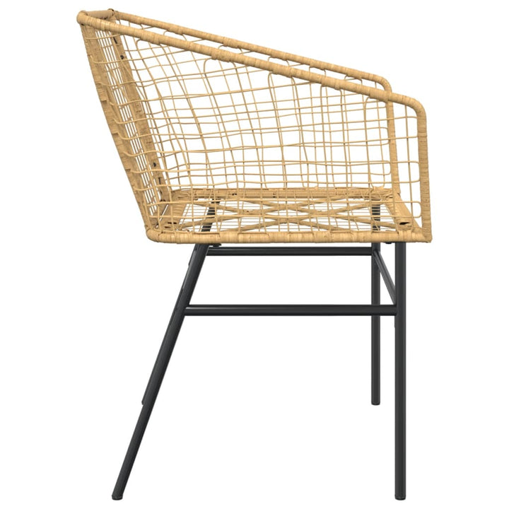 Gartenstühle 2 Stk. Poly Rattan