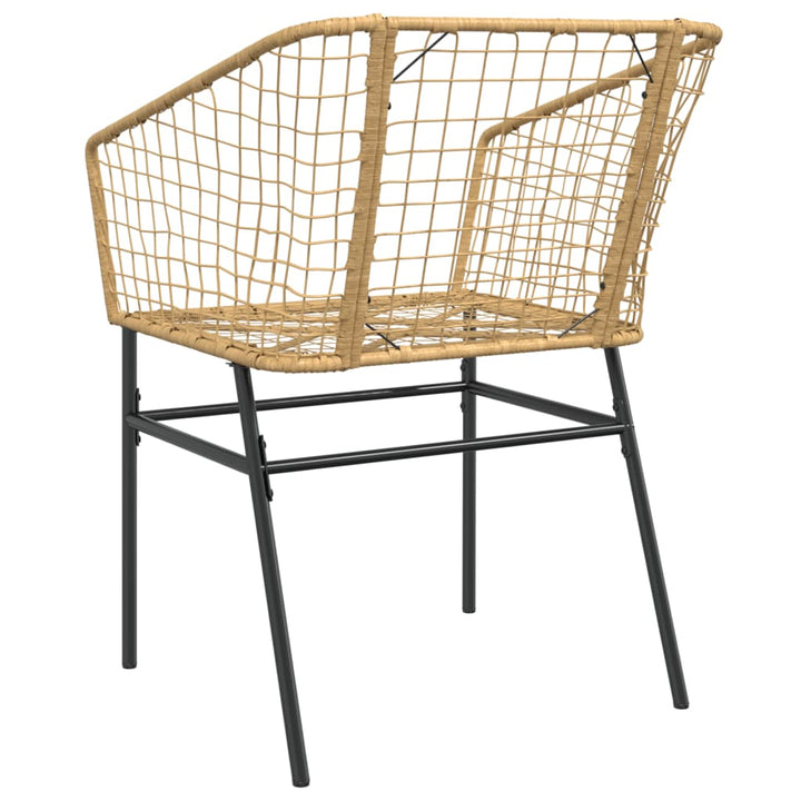 Gartenstühle 2 Stk. Poly Rattan