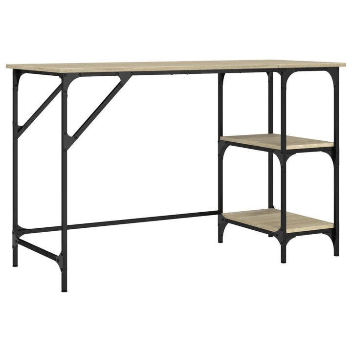 Schreibtisch Sonoma-Eiche 120X50X75 Cm Metall Holzwerkstoff