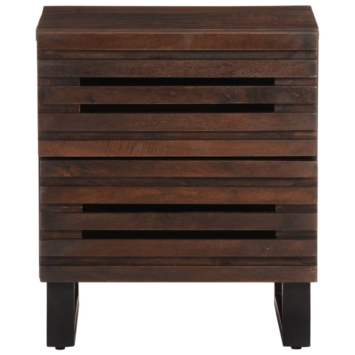 Nachttische 2 Stk. 40X34X46 Cm Massivholz Mango