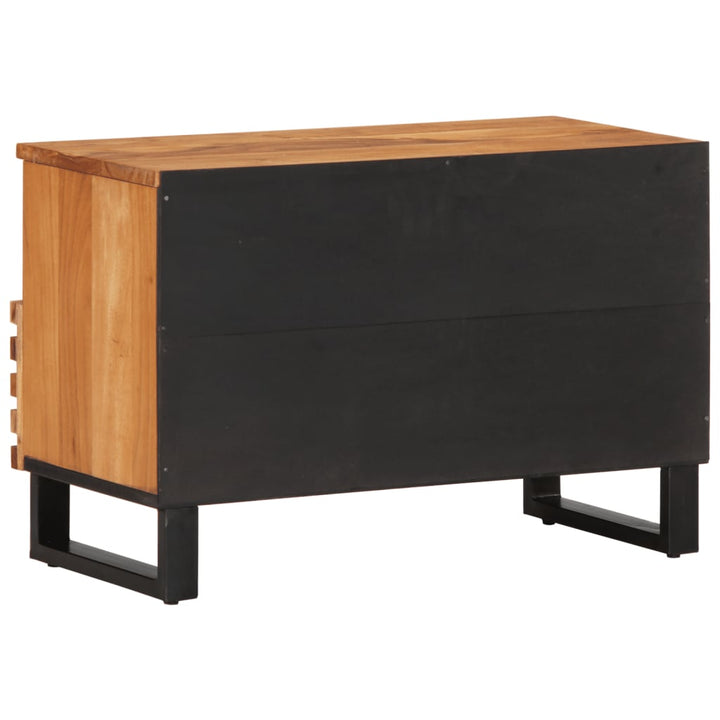 Tv-Schrank 70X34X46 Cm Massivholz Akazie