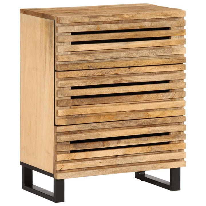 Sideboard 60X34X75 Cm Massivholz Akazie