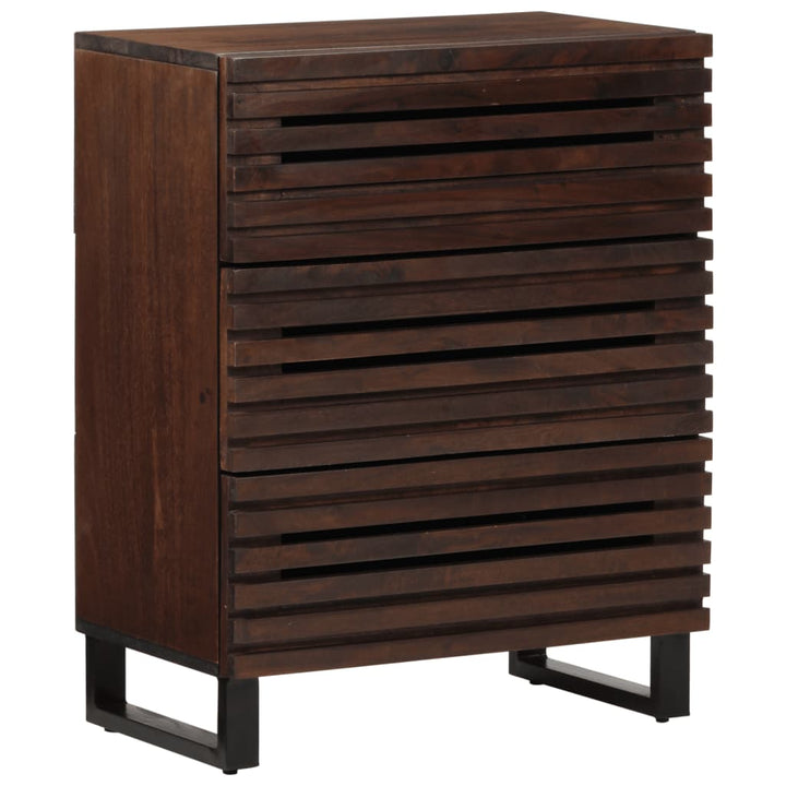 Sideboard 60X34X75 Cm Massivholz Akazie