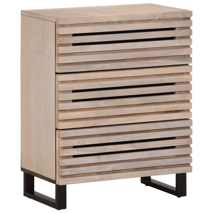 Sideboard 60X34X75 Cm Massivholz Akazie