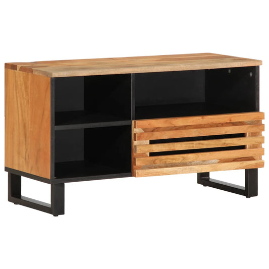 Tv-Schrank 80X34X46 Cm Massivholz Akazie