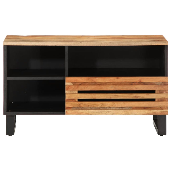 Tv-Schrank 80X34X46 Cm Massivholz Akazie