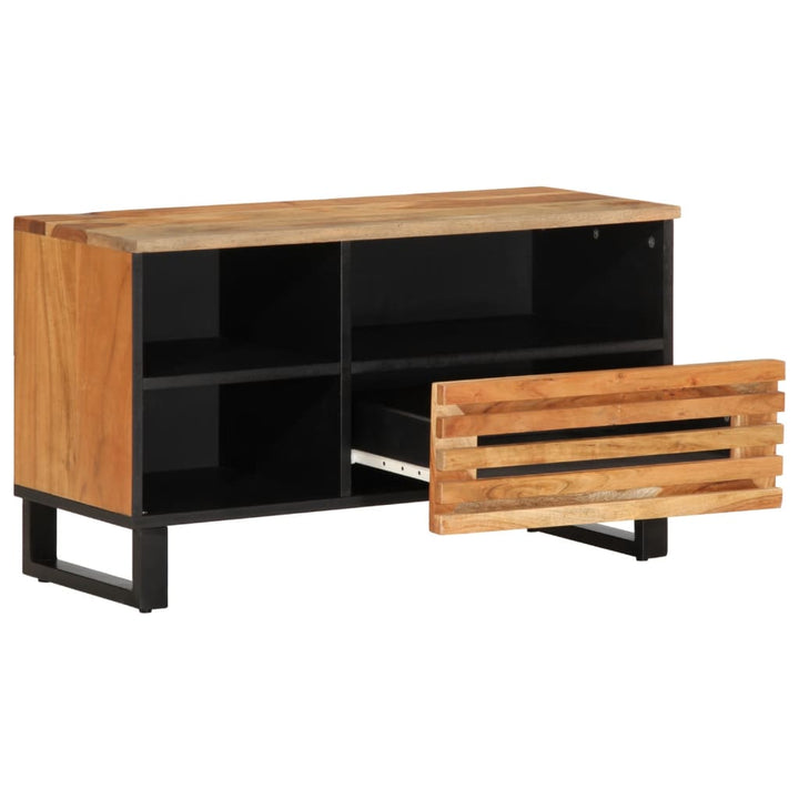 Tv-Schrank 80X34X46 Cm Massivholz Akazie