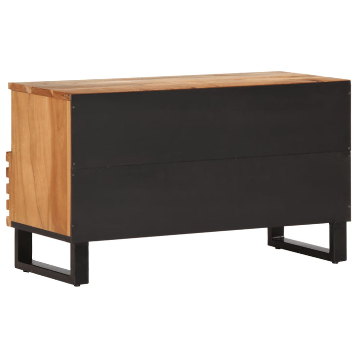 Tv-Schrank 80X34X46 Cm Massivholz Akazie