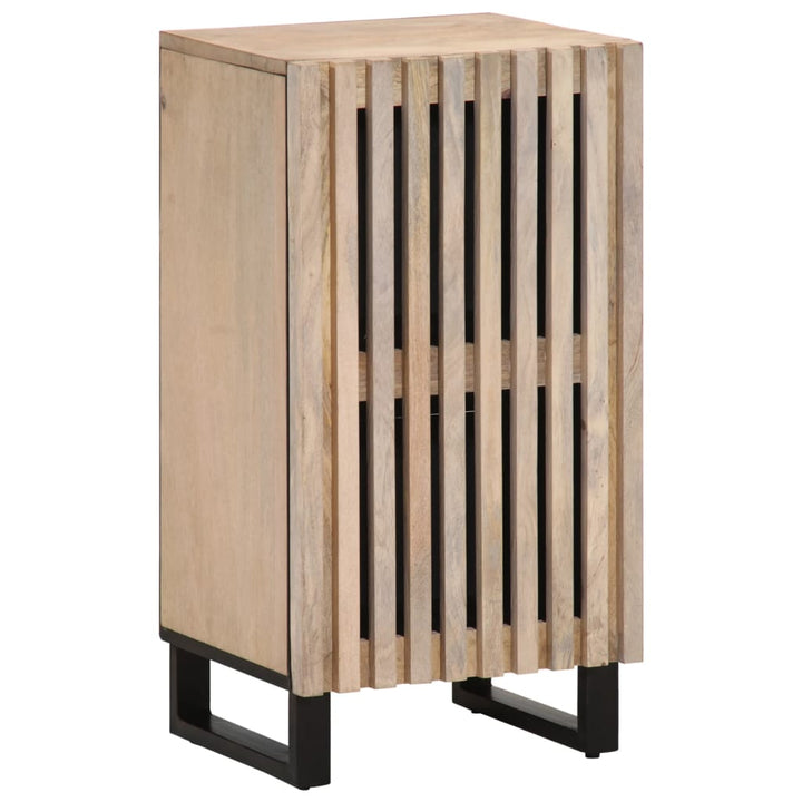 Sideboard 40X34X75 Cm Raues Massives Mangoholz