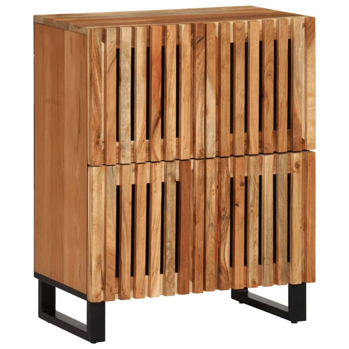 Sideboard 60X34X75 Cm Massivholz Akazie