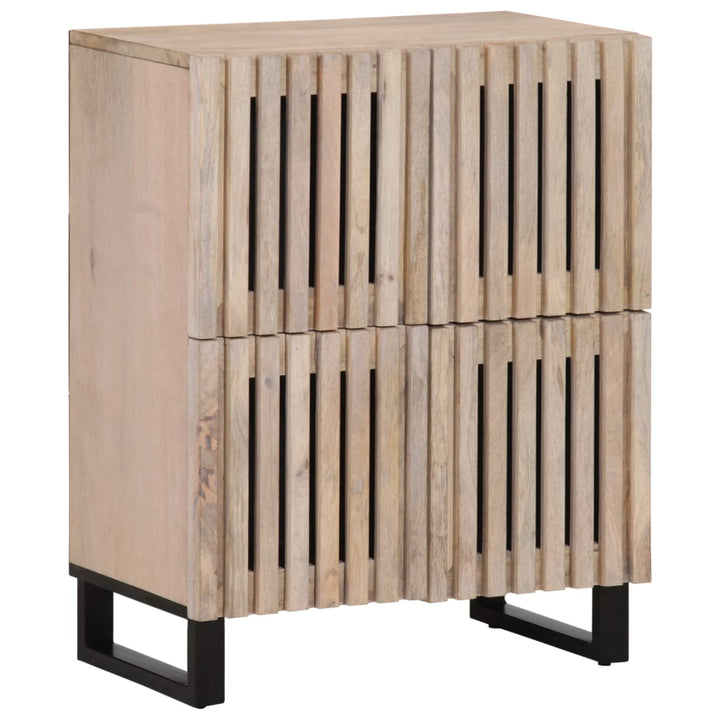 Sideboard 60X34X75 Cm Massivholz Akazie