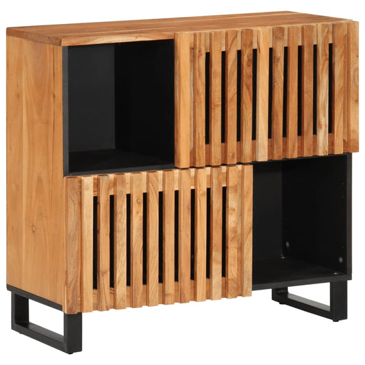 Sideboard 80X34X75 Cm Massivholz Akazie