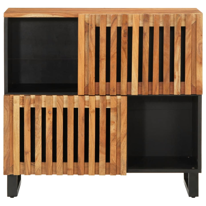 Sideboard 80X34X75 Cm Massivholz Akazie