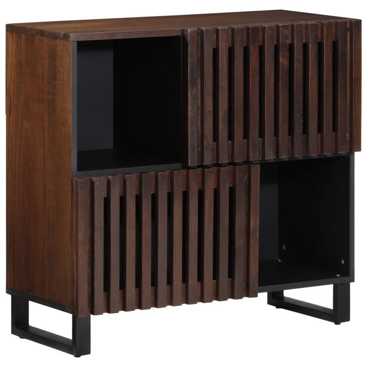 Sideboard 80X34X75 Cm Massivholz Akazie