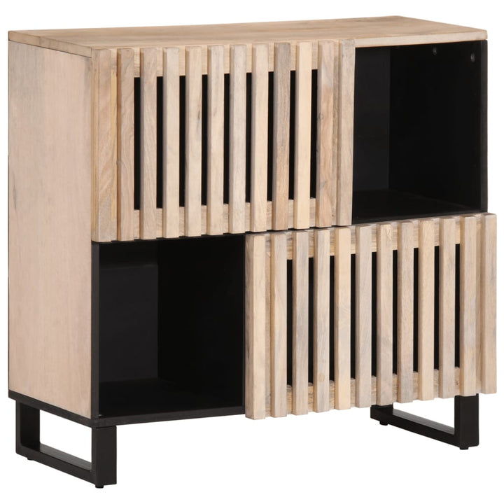 Sideboard 80X34X75 Cm Massivholz Akazie