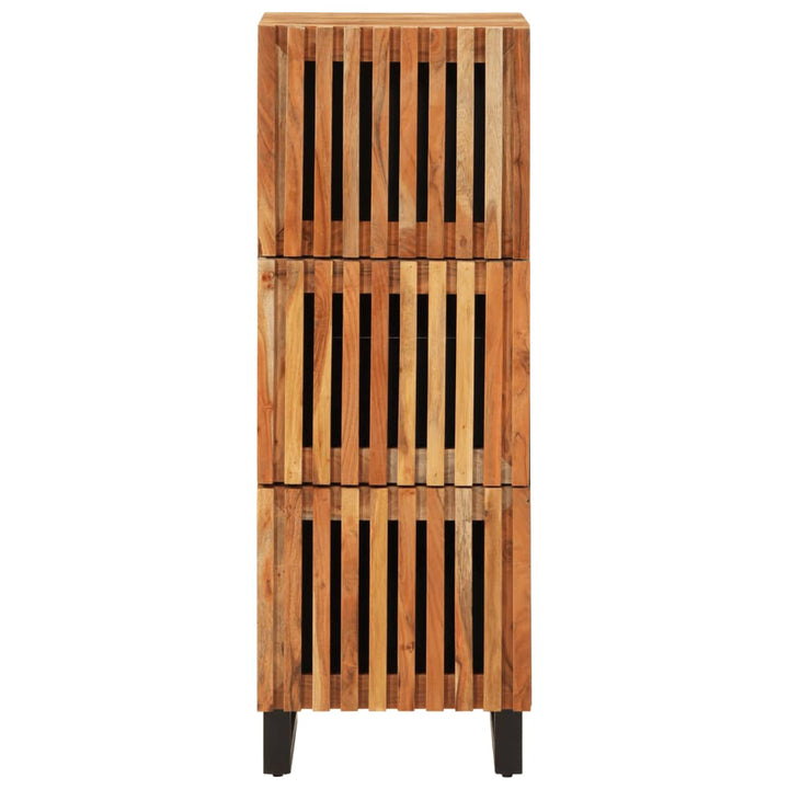 Highboard 40X34X110 Cm Massivholz Akazie