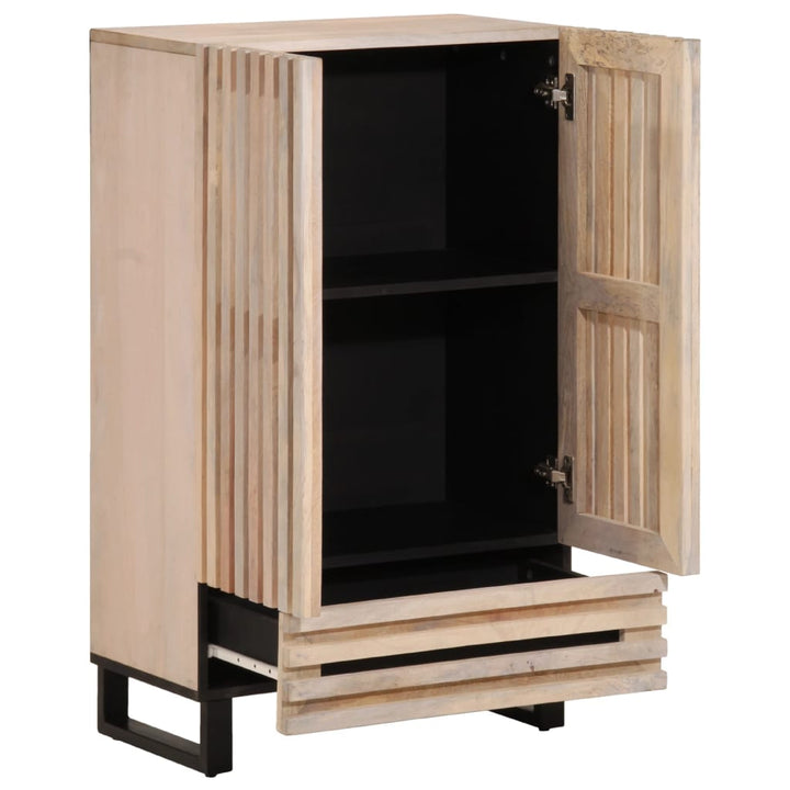 Highboard 60X34X100 Cm Massivholz Mango