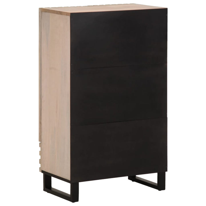 Highboard 60X34X100 Cm Massivholz Mango