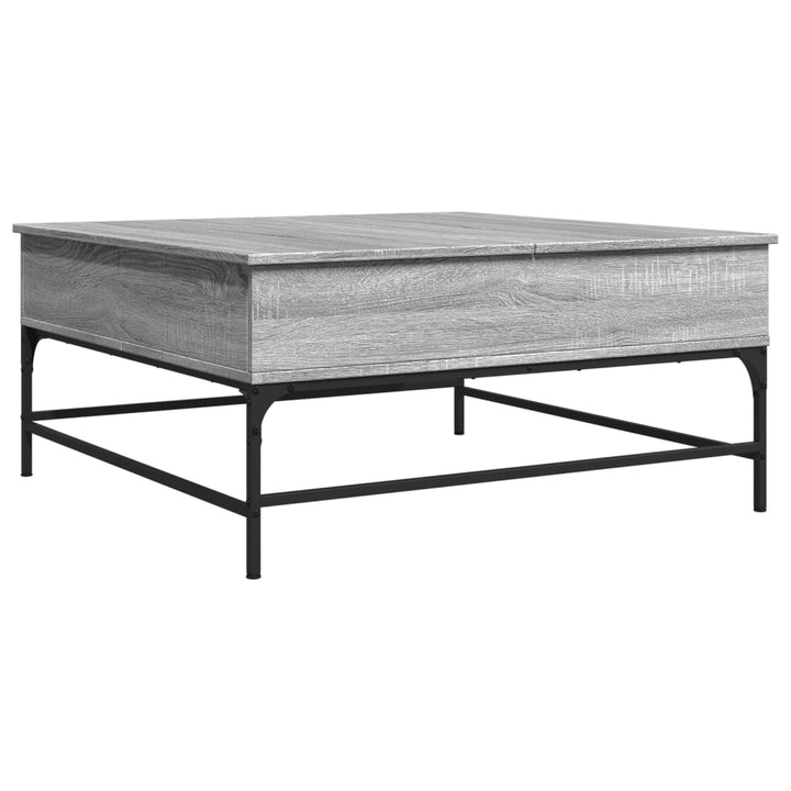 Couchtisch 95X95X45 Cm Holzwerkstoff Und Metall