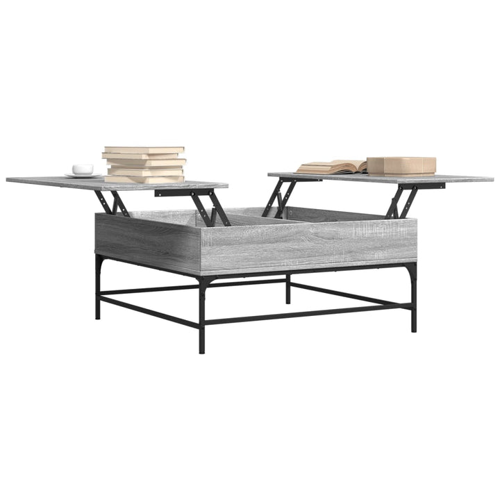 Couchtisch 95X95X45 Cm Holzwerkstoff Und Metall