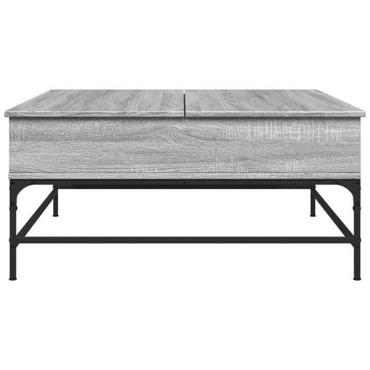 Couchtisch 95X95X45 Cm Holzwerkstoff Und Metall