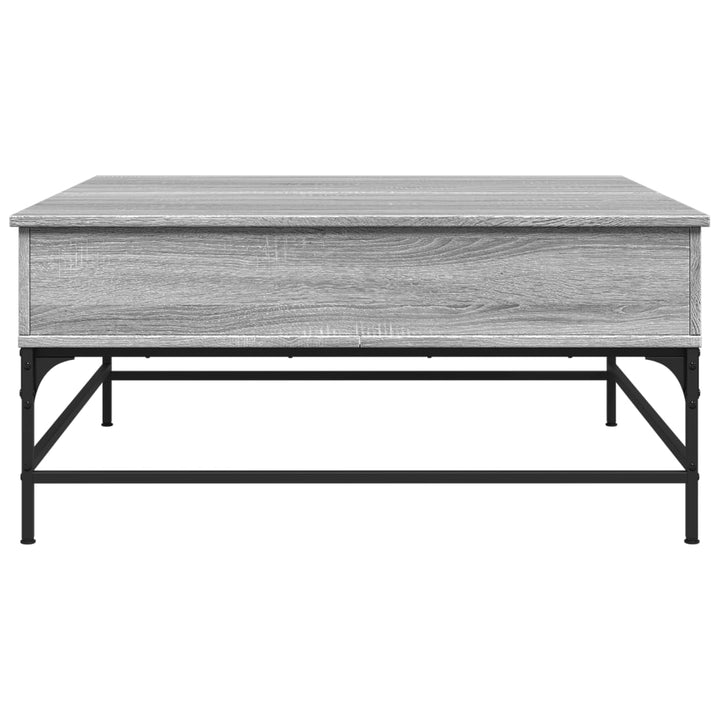 Couchtisch 95X95X45 Cm Holzwerkstoff Und Metall