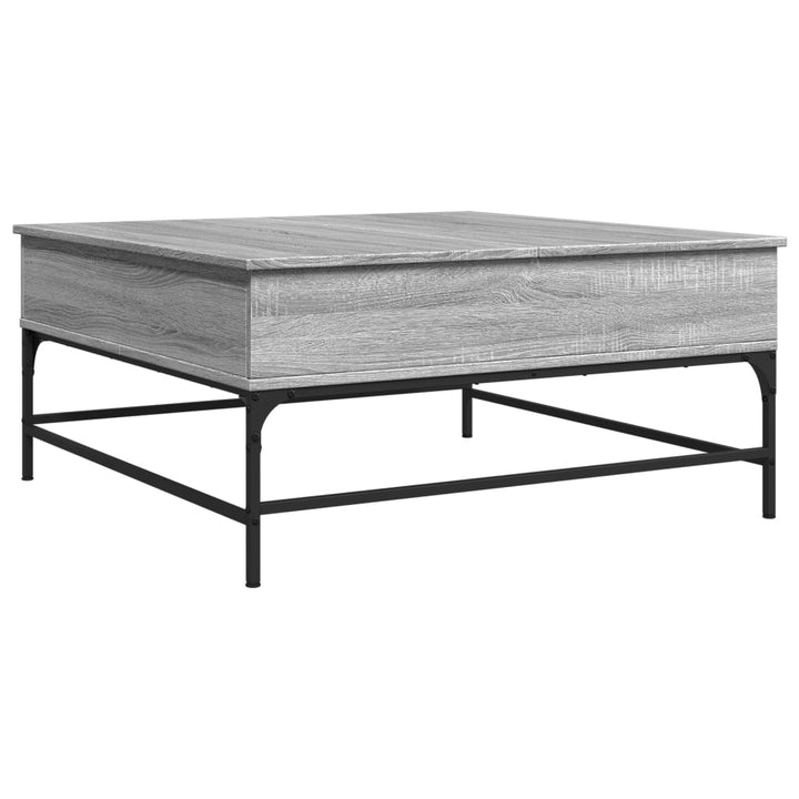 Couchtisch 95X95X45 Cm Holzwerkstoff Und Metall