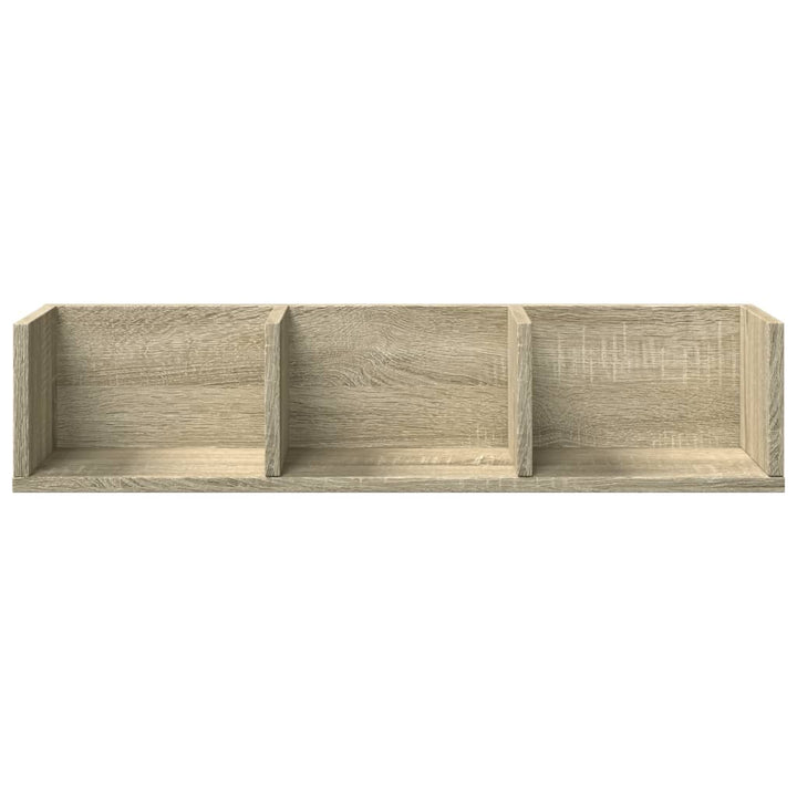 Wandschränke 2 Stk. Sonoma-Eiche 75X18X16,5 Cm Holzwerkstoff Sonoma Eiche