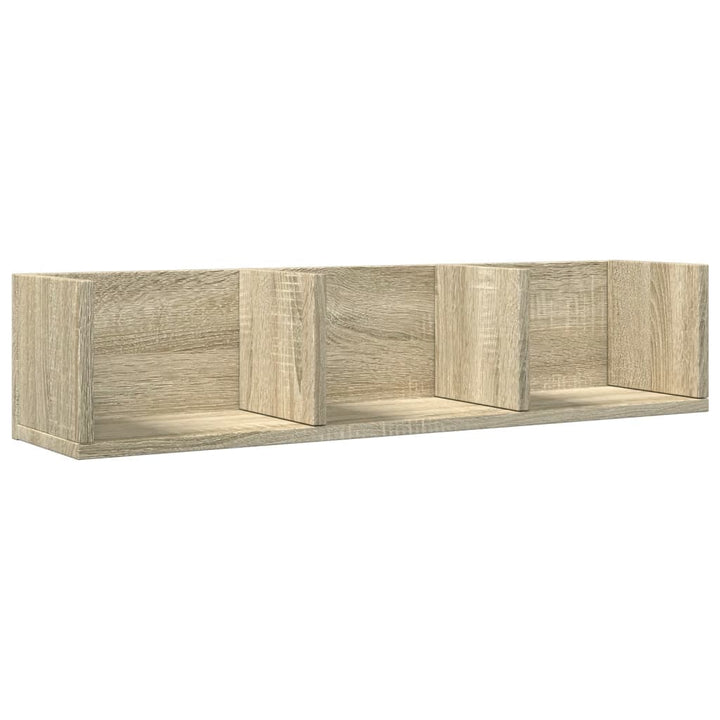 Wandschränke 2 Stk. Sonoma-Eiche 75X18X16,5 Cm Holzwerkstoff Sonoma Eiche