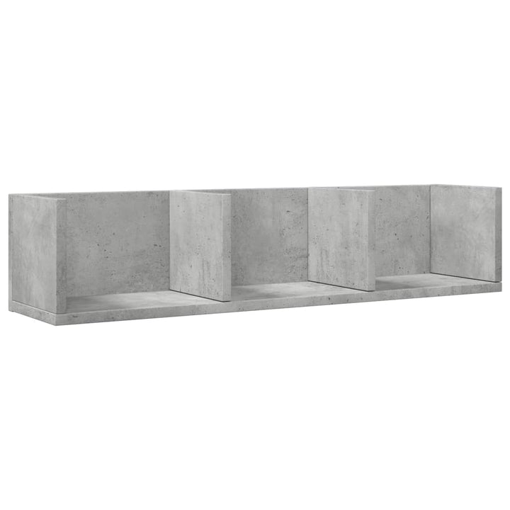 Wandschrank 75X18X16,5 Cm Holzwerkstoff Betongrau