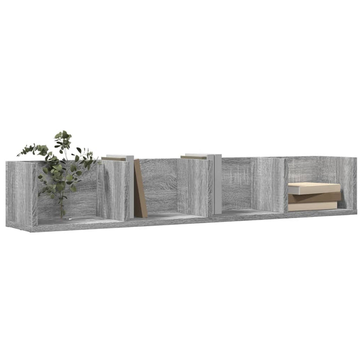 Wandschrank 99X18X16,5 Cm Holzwerkstoff Grau Sonoma