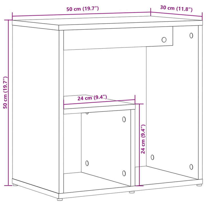 Beistelltische 2 Stk. 50X30X50 Cm Holzwerkstoff