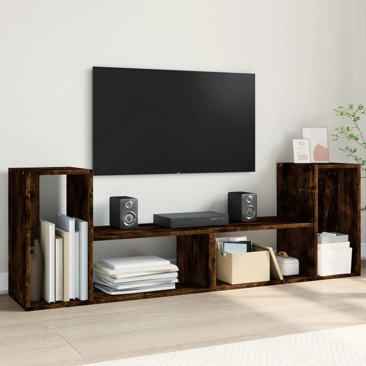 Tv-Schränke 2 Stk. Braun Eichen-Optik 75X30X50 Cm Holzwerkstoff