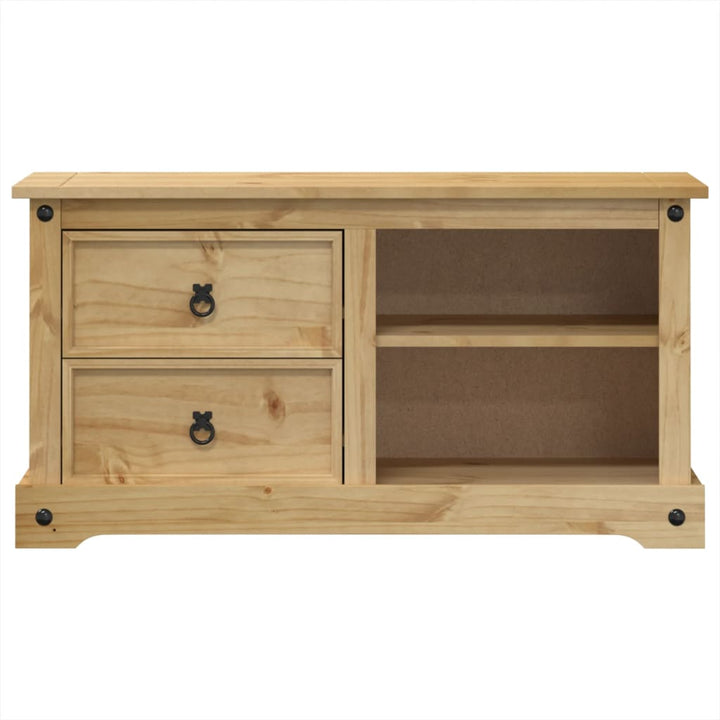 Tv-Schrank Corona 100X40X52 Cm Massivholz Kiefer