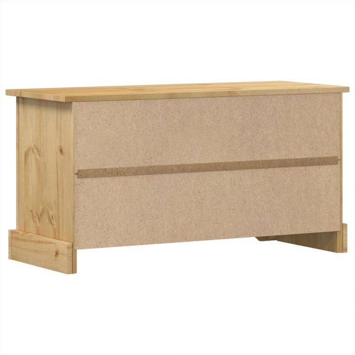 Tv-Schrank Corona 100X40X52 Cm Massivholz Kiefer