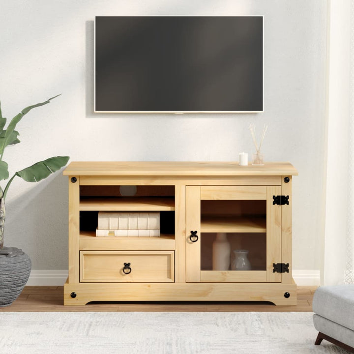 Tv-Schrank Corona 100X45X58 Cm Massivholz Kiefer