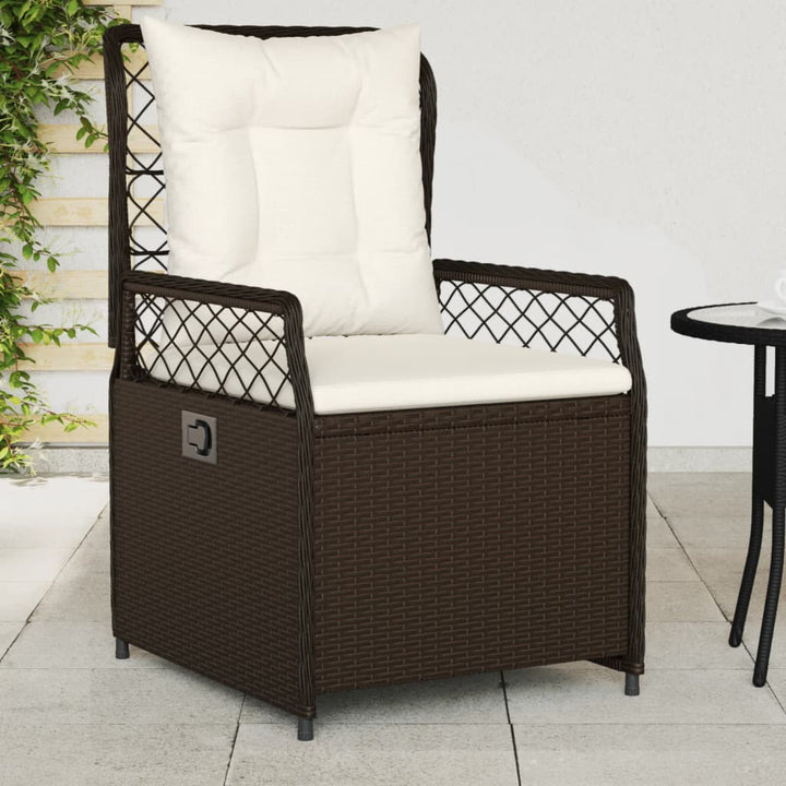 Gartensessel 2 Stk. Verstellbar Poly Rattan