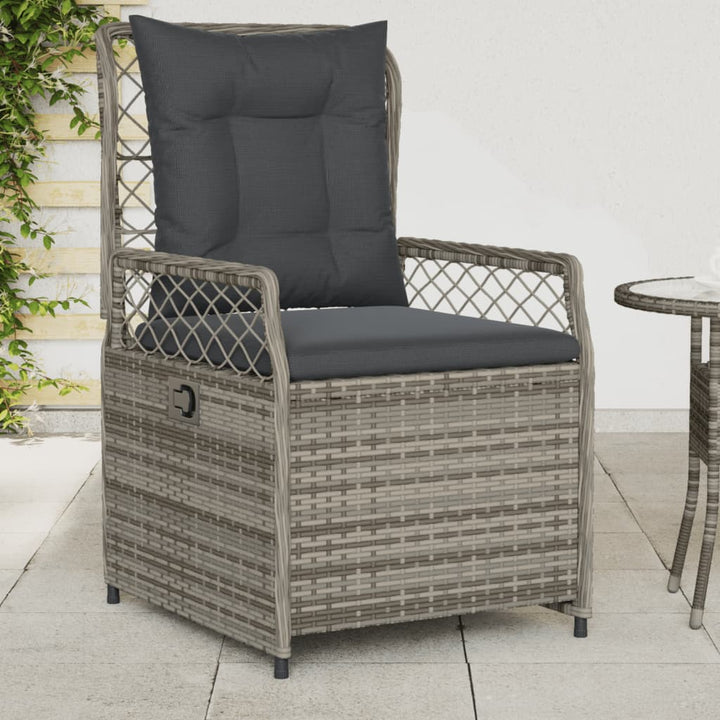 Gartensessel 2 Stk. Verstellbar Poly Rattan