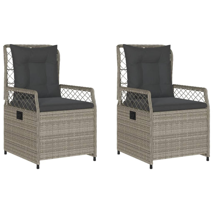 Gartensessel 2 Stk. Verstellbar Poly Rattan