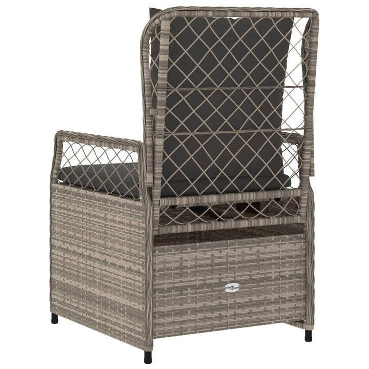 Gartensessel 2 Stk. Verstellbar Poly Rattan