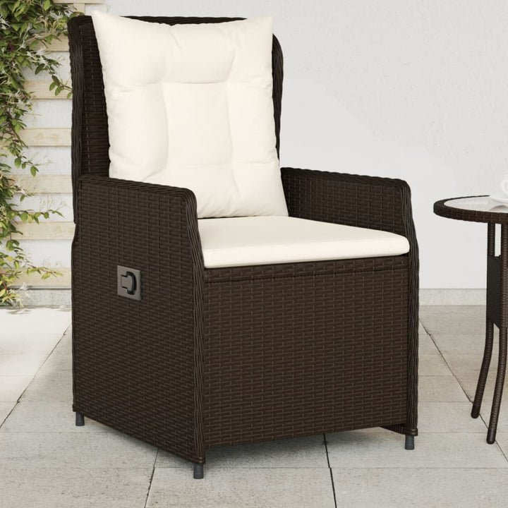 Gartensessel 2 Stk. Verstellbar Poly Rattan